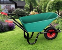 Gardebruk Kruiwagen 100 L - Kunststof Kuip – Tot 150KG Groen -Gardena Verkoopwinkel 1200x972