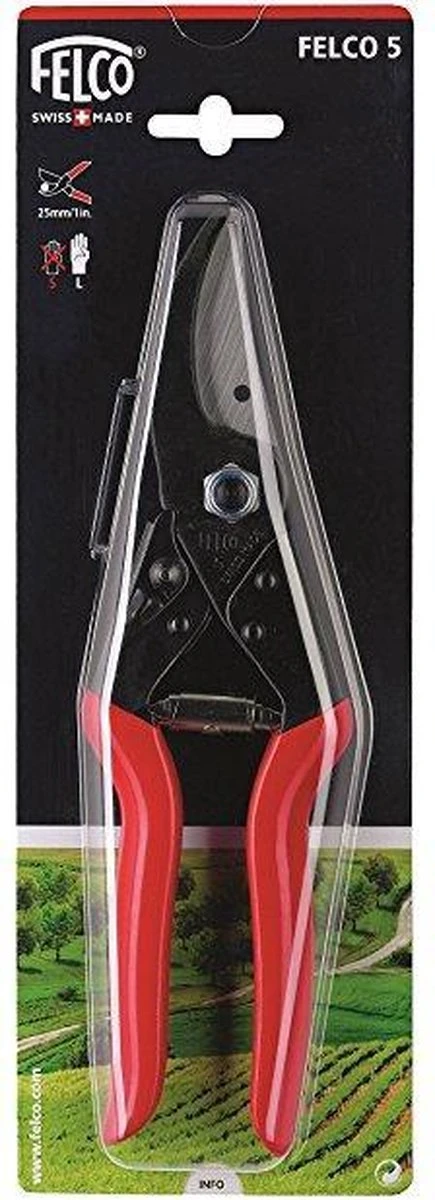 Felco 5 Snoeischaar - Voor Grote Handen - Max. Knipdiameter 25 Mm - Lengte 225 Mm 4 Felco 5 Snoeischaar - Voor Grote Handen - Max. Knipdiameter 25 Mm - Lengte 225 Mm - Afbeelding 4