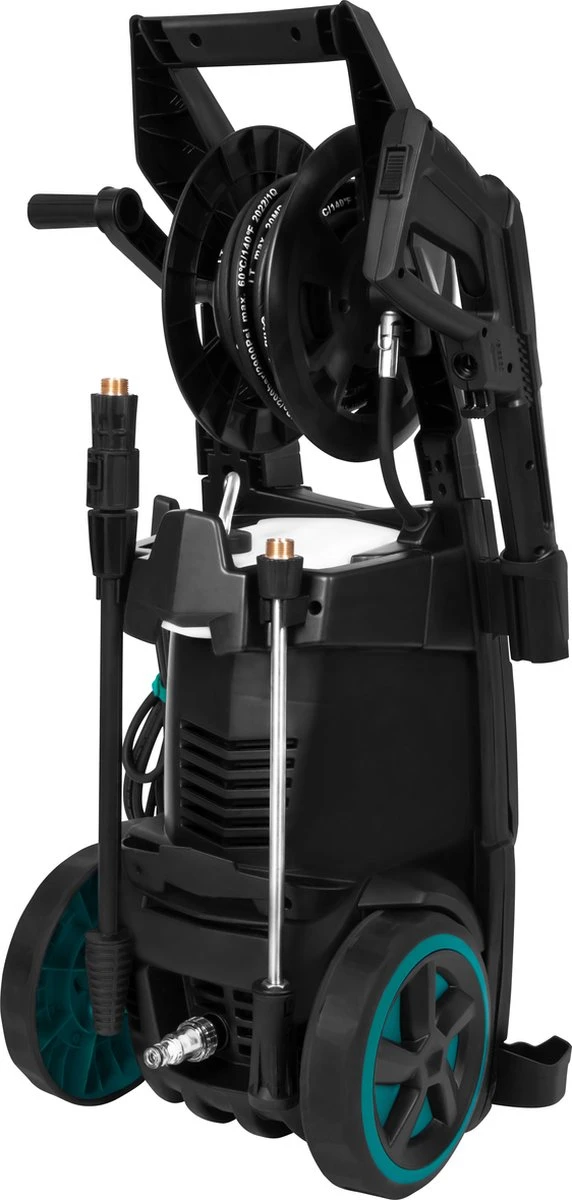 VONROC PRO Hogedrukreiniger V25-2 – 2500W – 195 Bar – 468 L/h – Duurzame Inductiemotor – Incl. 8m Slang, Slanghaspel, Terrasreiniger, Reinigingstank En Meer 11 VONROC PRO Hogedrukreiniger V25-2 – 2500W – 195 Bar – 468 L/h – Duurzame Inductiemotor – Incl. 8m Slang, Slanghaspel, Terrasreiniger, Reinigingstank En Meer - Afbeelding 11