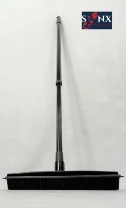 Synx Tools Zachte Bezem Rubberen Zwart 30cm Vloertrekker Binnen Bezem - Pet Hair Remover Bezems - Huisdierhaar Verwijderaar En Kappersbezem Met Steel - Vloertrekkers Met Bezemsteel - Vloertrekker Badkamer - 60/120 Cm Steel -Gardena Verkoopwinkel 729x1200 1