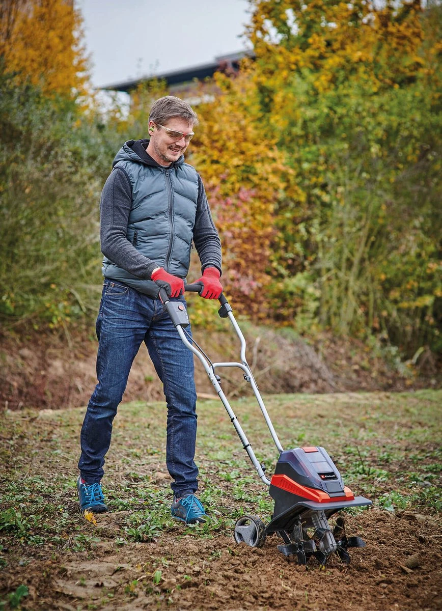 Einhell Accu Grondfrees GE-CR 30 Li-Solo Power X-Change (Li-Ion - 36 V - 30 Cm Werkbreedte - 20 Cm Werkdiepte - Robuuste Hakmessen - 2-punts Veiligheidsschakelaar - Zonder Accu En Lader) 9 Einhell Accu Grondfrees GE-CR 30 Li-Solo Power X-Change (Li-Ion - 36 V - 30 Cm Werkbreedte - 20 Cm Werkdiepte - Robuuste Hakmessen - 2-punts Veiligheidsschakelaar - Zonder Accu En Lader) - Afbeelding 9