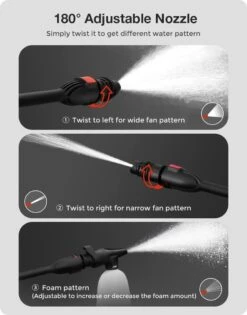 Merkloos Home Hogedrukreiniger - 2100W - 165 Bar - Met Verstelbare Nozzles Slanghaspel 5m Netsnoer 10m Slang - Voor Reiniging Huis Auto Tuin -Gardena Verkoopwinkel 940x1200